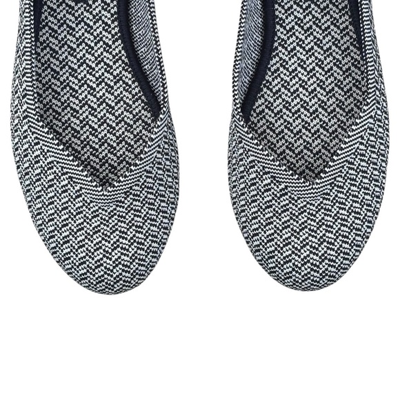 ROTHY'S THE FLAT 001-344 SLATE HERRINGBONE ROUND TOE SLIP ON BALLET FLAT - Picture 8 of 13